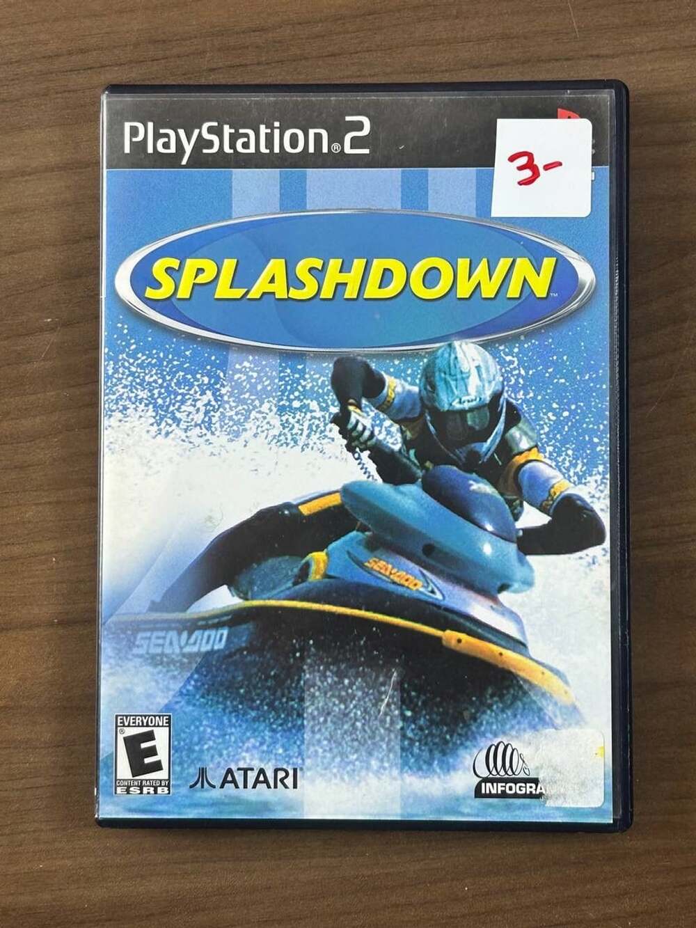 Splashdown Sony PlayStation 2 PS2 NTSC-U/C Game Disc Case & Manual